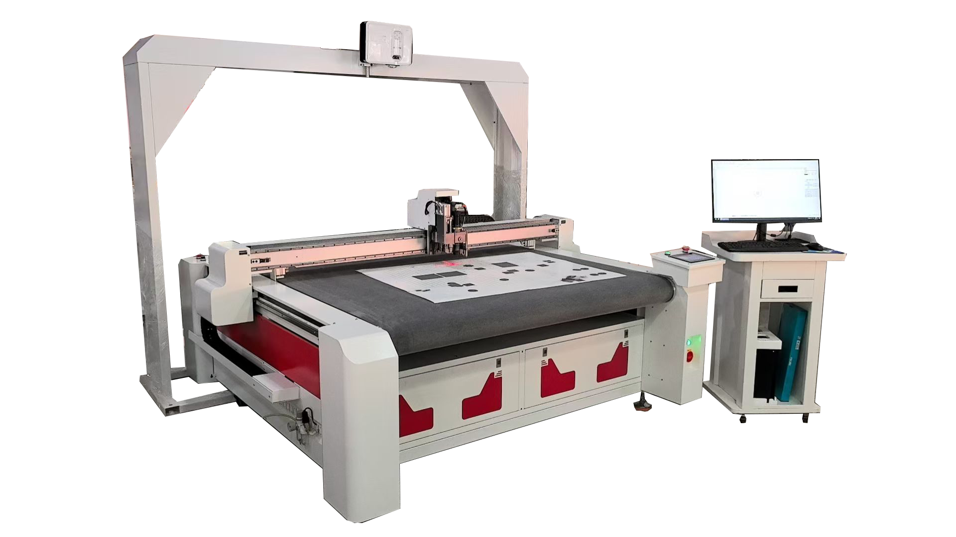 KH-801 Automatic fabric and leather cutting machine(Vibrating knife ...
